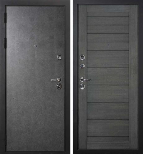 ДМ П-2/1 черный муар, Kale (ФП гладкая штукатурка графит/ТЕХНО-708 nanotex грей) 860 Л