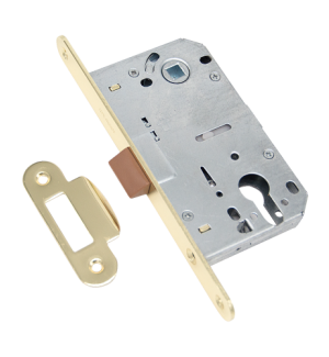 Защёлка врезная под ключевой цилиндр ADDEN BAU. KEY 418 GOLD (цвет ЗОЛОТО БЛЕСТЯЩЕЕ)