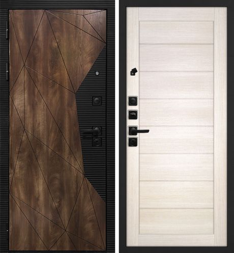 ДМ Лофт-2 шагр,черн,замкиKale(СБ101Дуб коньяк,пат,кварц/ТЕХНО 708 сандал бежевый, глухая вст.)960 Л