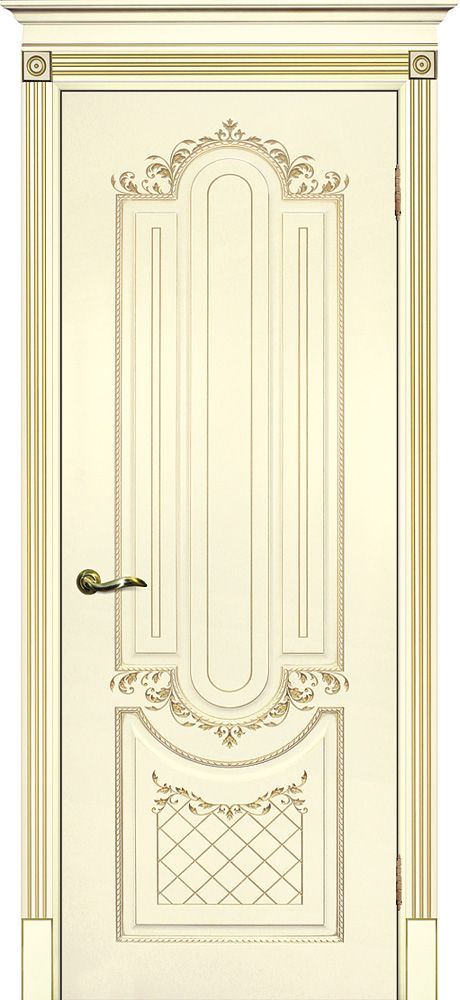 Smalta-13 ДГ 600*2000  Ral1013 Cлоновая кость,  патина золото /ИД/