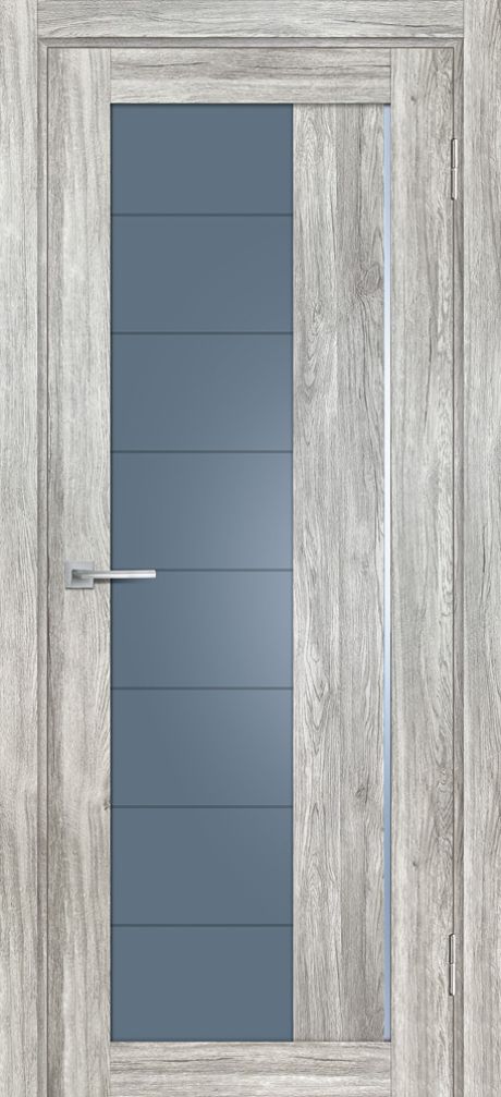 PSL-41  nanotex, сан-ремо серый 600*2000 стекло сатинат графит