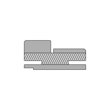 Коробка прямая сендвич nanoflex, бьянко антико 74*33*2070, телескоп с уплотнителем