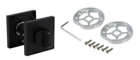 Завёртка сантехническая ADDEN BAU WC SQ-003 BLACK (цвет ЧЁРНЫЙ МАТОВЫЙ)