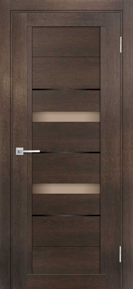 ТЕХНО-802 nanotex, фреско 700*2000 стекло бронза сатинат, черный лакобель