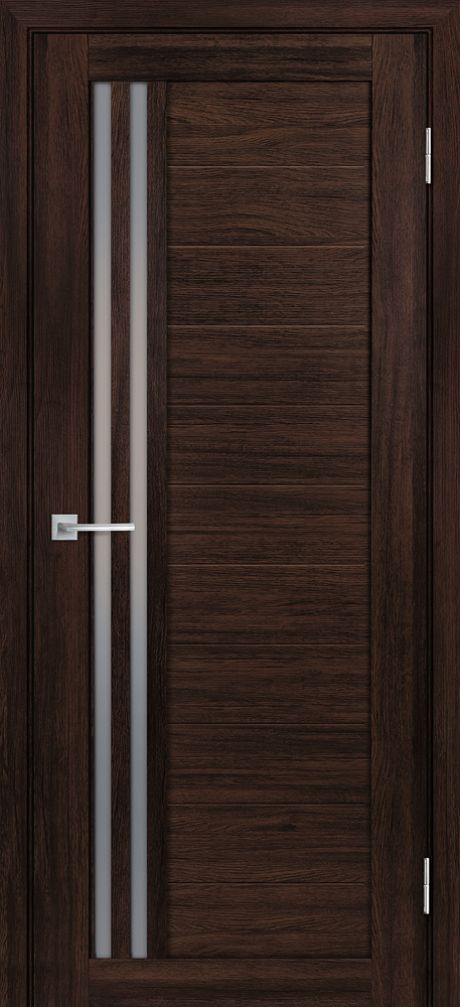 Лайт-13/1 nanotex, сан-ремо шоколад 800*2000 стекло белый сатинат