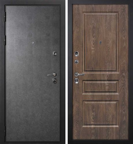 ДМ П-2/1 черный муар, Kale (ФП гладкая штукатурка графит/Версаль-2 шале PVC дуб корица) 860 Л