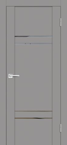 PST-5 soft-touch, серый бархат 800*2000 стекло зеркало тонированное