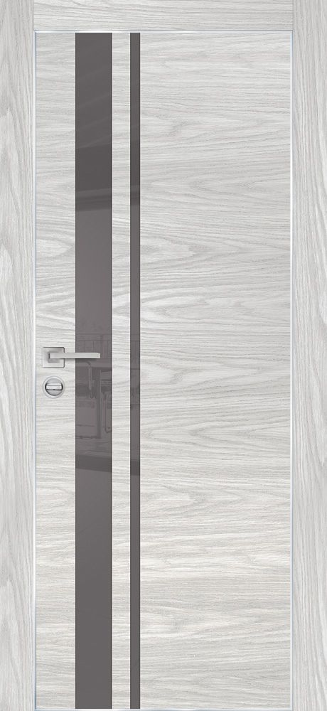 PX-18 PP дуб скай бежевый, 600*2000 серый лакобель /врезка под петли и замок AGB /Al-кромка с 4-х ст