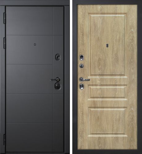 ДМ Э-1 серый муар, Mottura/Kale (ФП-10 серый софт/ Версаль-2 шале PVC дуб песочный) 860 ПР