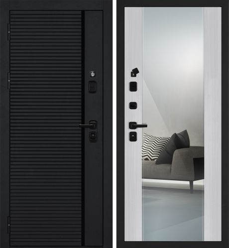 ДМ Галактика-173 муар черн,Kale 252R/Border(Черный мяг.шагр.PR-173/PR- 71 Z Сандал белый зерк.)860 Л