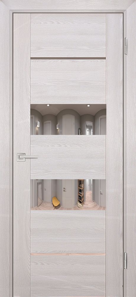 PSK-6 nanotex, ривьера крем ДП2000х900 стекло зеркало светлое