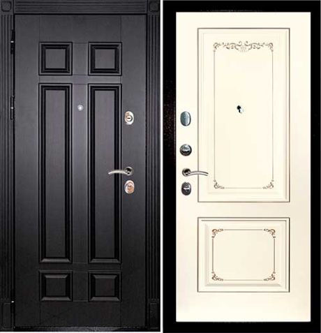 ДМ Гера-2 шагр.черн.замки Kale (Венге ФЛ-2507/Smalta-14 эмаль Ral1013 Cл.кость пат.шамп.) 960 ПР