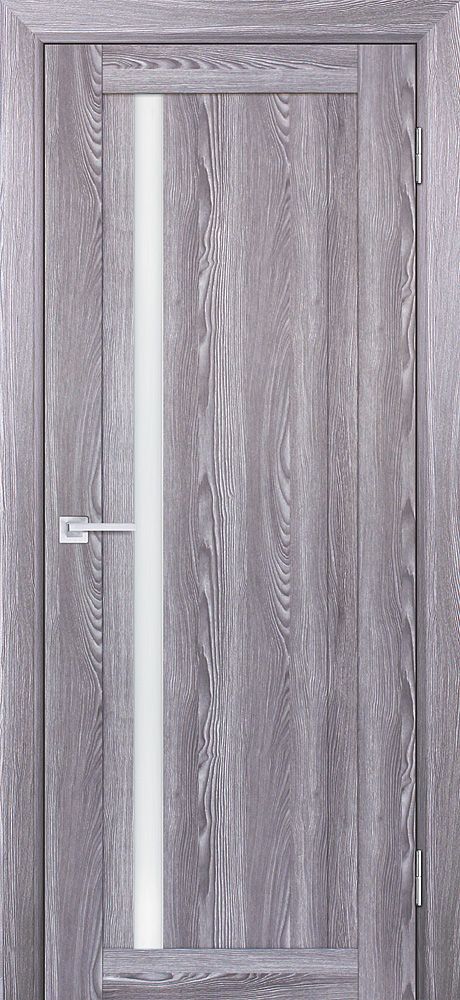 PSK-8 nanotex, ривьера грей 800*2000 стекло Белый лакобель