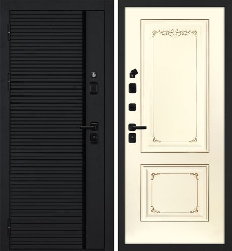 ДМ Галактика-173 муар чер,Kale/Border(Черн.мяг.шагр.PR-173/Smalta-14 Ral1013 Cл.кость пат.шамп) 860Л