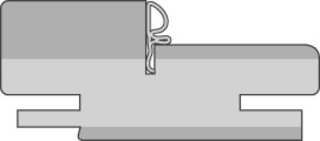 Коробка Ral9003 Белый, сэндвич, телескоп. прямая 75*33*2100  с уплотнителем/ четверть 40мм