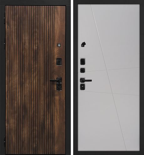 ДМ Лофт-1 муар черн,замкиKale,налич.ЧЕРН.ШАГР(Вертик.Дуб коньяк/Smalta-Line02 Ral7044 Агат) 860 Л