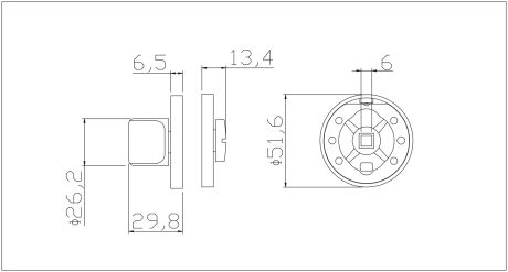 Завёртка сантехническая ADDEN BAU WC SR-003 NICKEL (цвет НИКЕЛЬ)