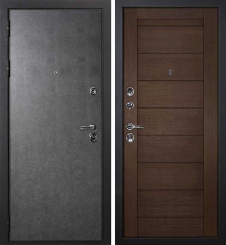 ДМ П-2/1 черный муар, Kale (ФП гладкая штукатурка графит/ТЕХНО-708 nanotex венге) 960 ПР