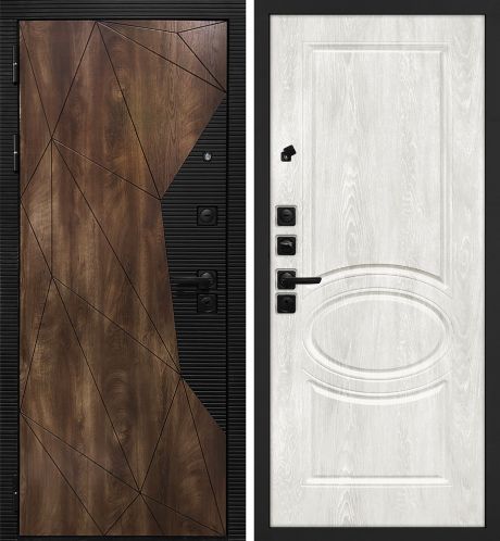 ДМ Лофт-2 шагр,черн,замкиKale(СБ101 Дуб коньяк,пат,кварц/Сиена-1 шале PVC дуб жемчужный )960ПР