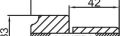 Коробка фигурная сендвич nanotex, ваниль 74*33*2070, телескоп с уплотнителем