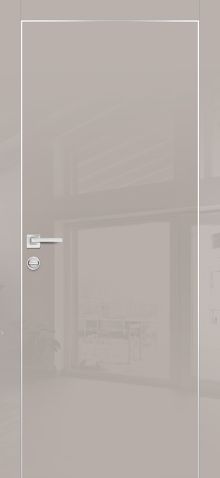 HGX-1 PET латте глянец, 700*2000 /врезка под петли и замок AGB/