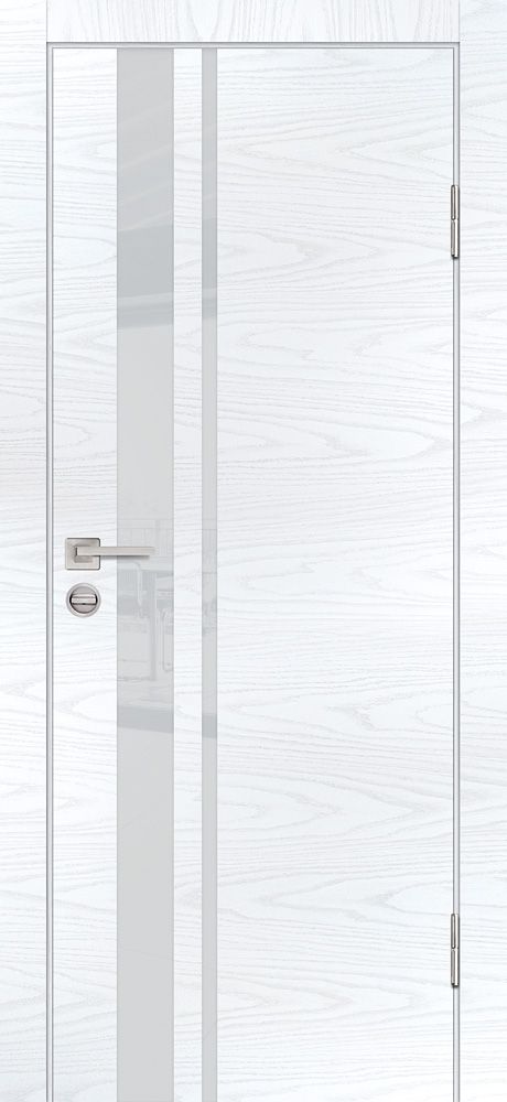 P-16 NEW PP дуб скай белый, 600*2000 стекло лунный лакобель