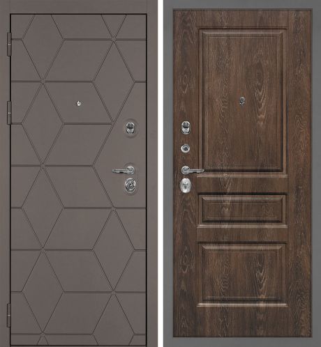 ДМ Тетра-181 муар серый,гардиан32.11/30.01(Коричнево-серыйФЛ-181/Версаль-2 шале PVC дуб корица)980Л