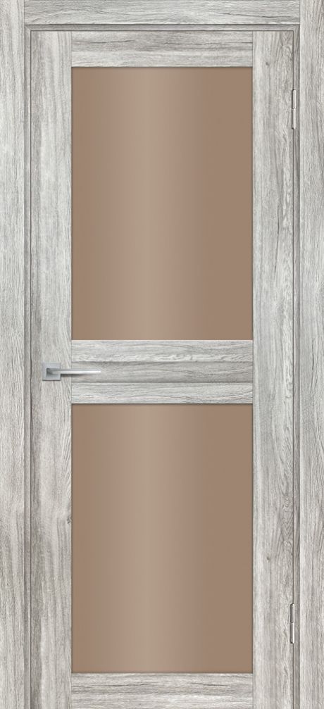 PSL- 4  nanotex, сан-ремо серый 600*1900 стекло сатинат бронза