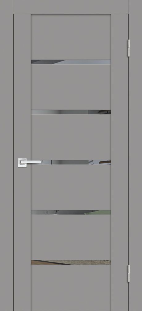 PST-7 soft-touch, серый бархат 600*2000 стекло зеркало тонированное