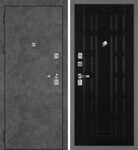 ДМ Урбан-127 муар серый, Kale 252R/Border (Бетон темный ФЛ-127/PR-124 Венге ) 980 Л