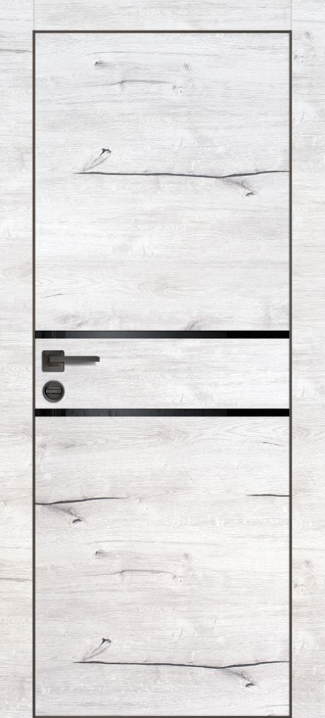 PX-18 PP дуб арктик, 600*600*2000 РБ черный мателак/петли,замок AGB,отв.Minimal/черн.кромка с 4-х ст