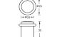 Дверной ограничитель ARCHIE A02MAB/ACF, кофе, напольный