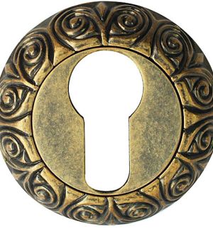 Накладка на ключевой цилиндр BUSSARE B0-20 ANT.BRASS (античная латунь)