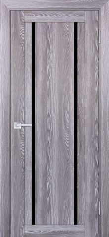 PSK-9 nanotex, ривьера грей ДП2000х800 стекло черный лакобель