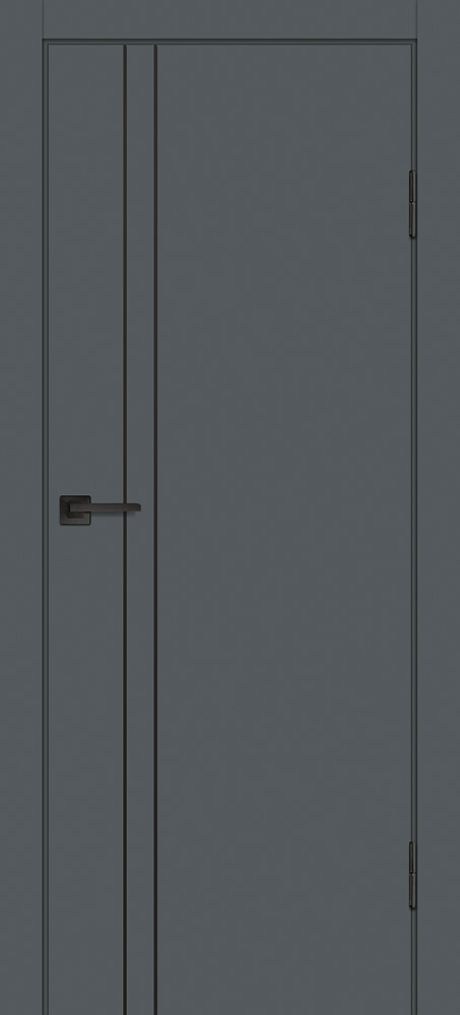 P-20 NEW PP графит, 900*2000 черный молдинг