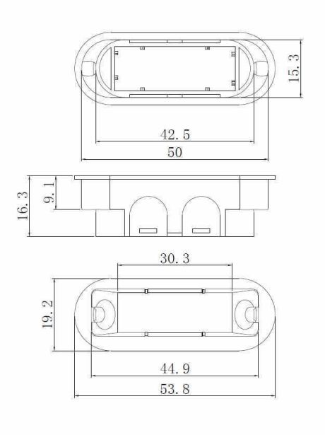 Защёлка врезная магнитная под ключевой цилиндр ADDEN BAU KEY-5085 MAG NICKEL (цвет НИКЕЛЬ)