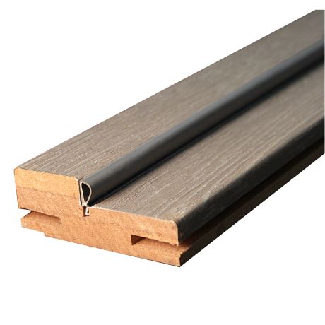 Коробка прямая МДФ PVC,  Дуб графит 74*28*2070 (под телеск.наличник) с упл. /М/