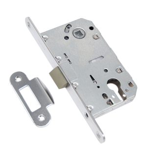 Защёлка врезная под ключевой цилиндр ADDEN BAU. KEY 418 CHROME (цвет ХРОМ БЛЕСТЯЩИЙ)