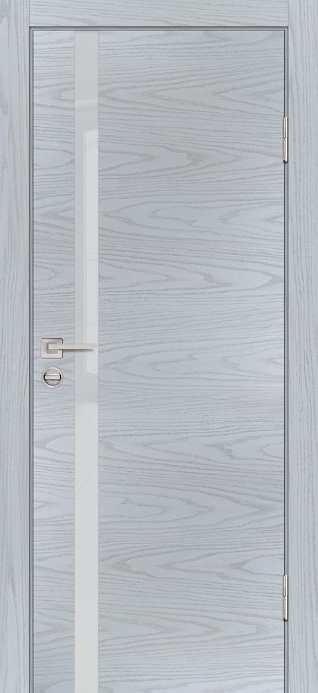 P-8 NEW PP дуб скай серый, 900*2000 стекло лунный лакобель