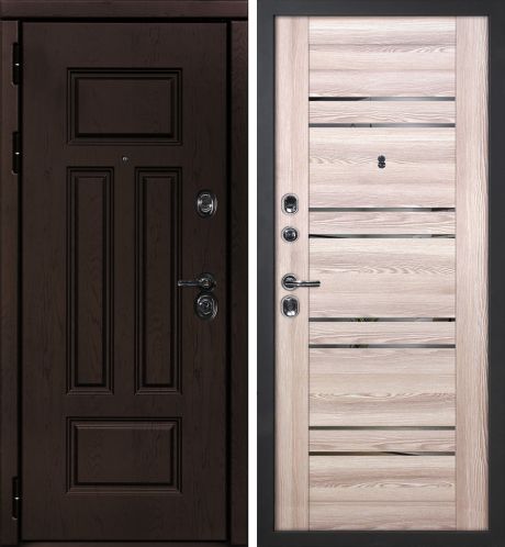 ДМ Э-2 шагрень черный,Cisa Blokator/Kale(ФП-6 дуб крафт./PSK-1 nanotex Ривьера крен-экрю) 860 Л