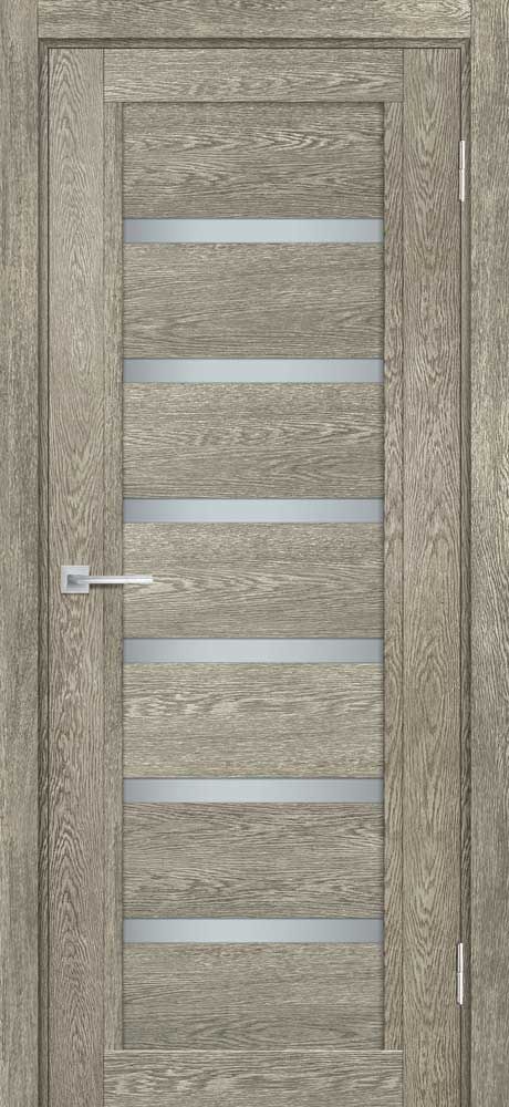 ТЕХНО-807 nanotex, гриджио 700*2000 стекло белый сатинат