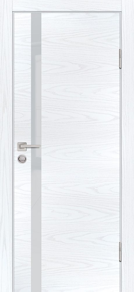 P-8 NEW PP дуб скай белый, 600*2000 стекло лунный лакобель