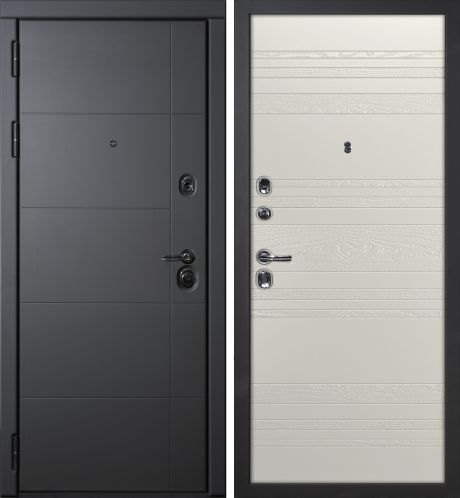 ДМ Э-1, серый муар,замки Mottura(ФП-10 серый софт/Комбо 01 шпон+эмаль, Бьянко) 960 Л