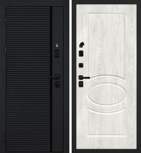 ДМ Галактика-173 муар чер,Kale/Border(Черный мяг.шагр.. PR-173/Сиена-1 шале PVC дуб жемчужный) 860Л