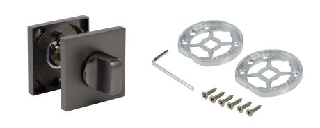 Завёртка сантехническая ADDEN BAU WC SQ-003 GRAPHITE (цвет ГРАФИТ)