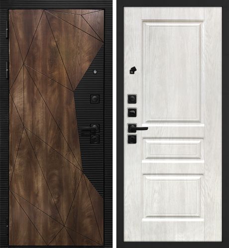 ДМ Лофт-2 шагр,черн,замкиKale(СБ101 Дуб коньяк,пат,кварц/Версаль-2 шале PVC дуб жемчужный )860 Л