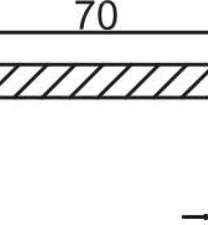 Наличник прямой МДФ nanotex, пломбир 70*8*2150, телескоп