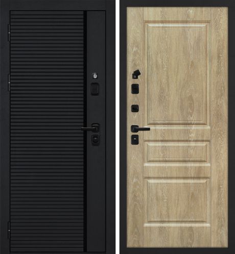 ДМ Галактика-173 муар чер,Kale/Border(Черный мяг.шагр.. PR-173/Версаль-2 шале PVC дуб песочный)860ПР