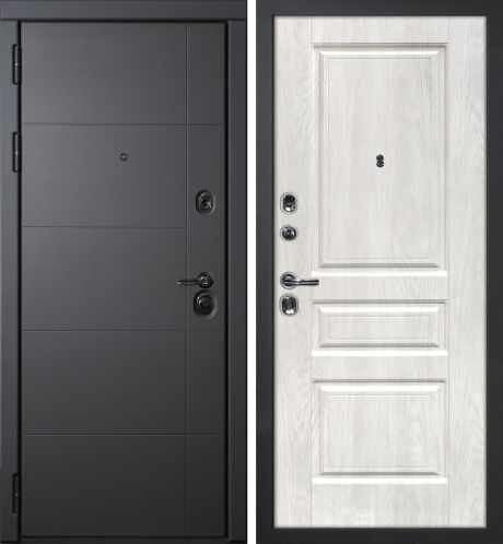 ДМ Э-1 серый муар, Mottura/Kale (ФП-10 серый софт/ Версаль-2 шале PVC дуб жемчужный) 860 ПР