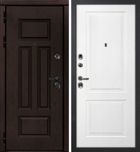 ДМ Э-2 шагрень черный,Cisa Blokator/Kale(ФП-6 дуб крафт/Smalta-Line 04 эмаль Белый) 960 Л